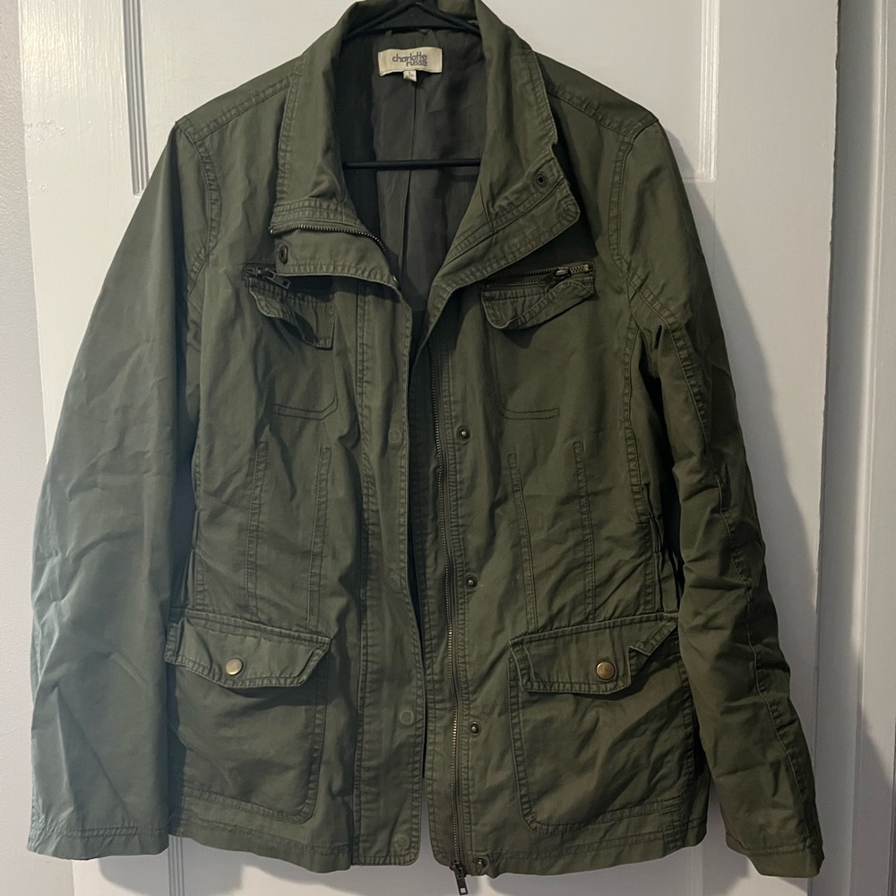 Green army jacket